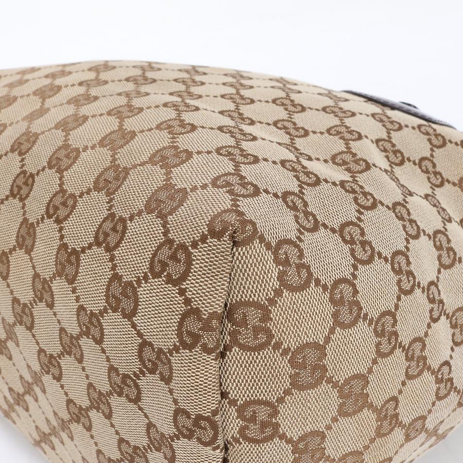 GUCCI Tote bag Leather x canvas Beige