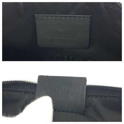 Gucci Shoulder Bag Tote Black / Silver Metal Bamboo Mesh