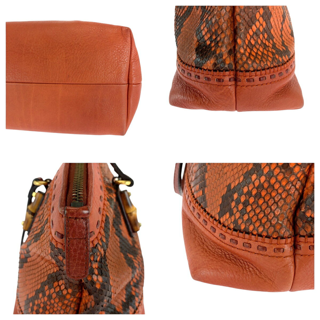 GUCCI Bamboo Python 2way Shoulder bag