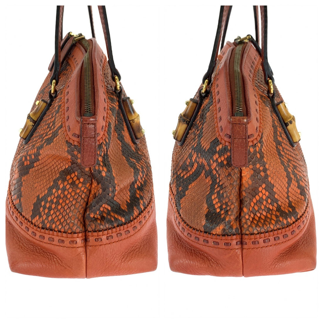 GUCCI Bamboo Python 2way Shoulder bag