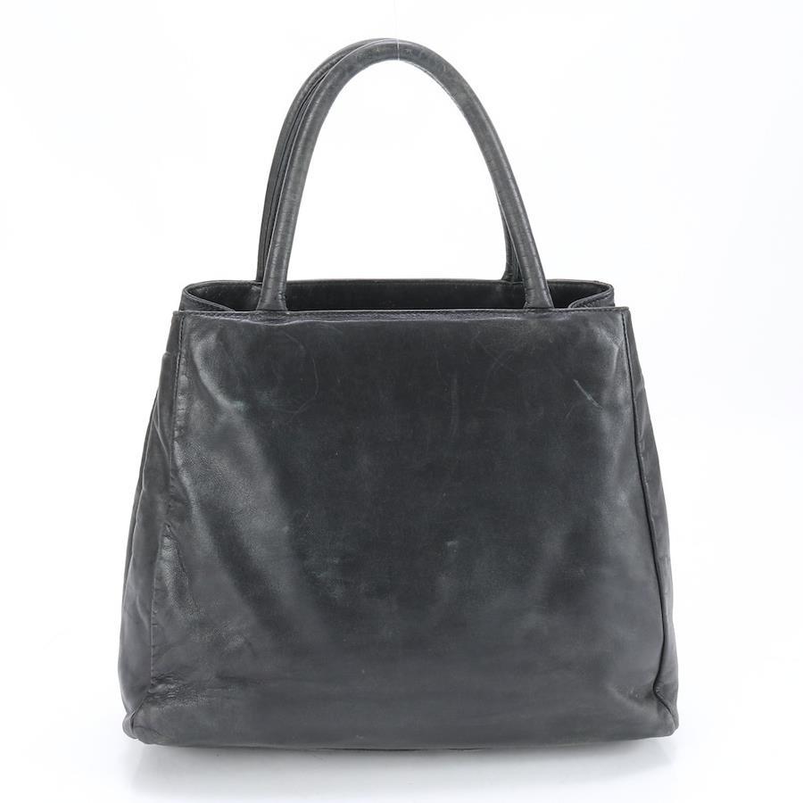 Prada handbag leather black