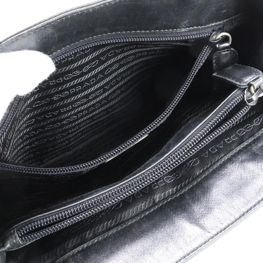 Prada handbag leather black