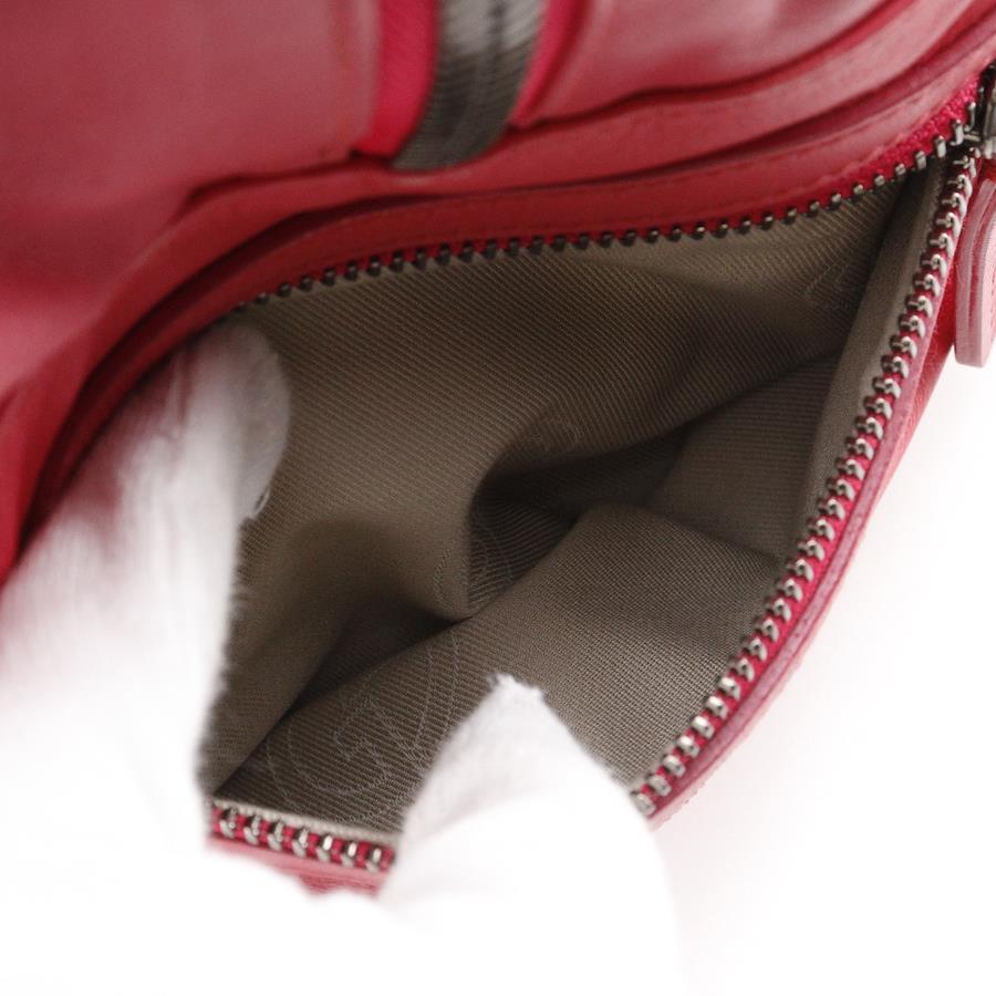 Giorgio Armani BostonTote Bag Leather Raspberry Pink Shoulder Handbag