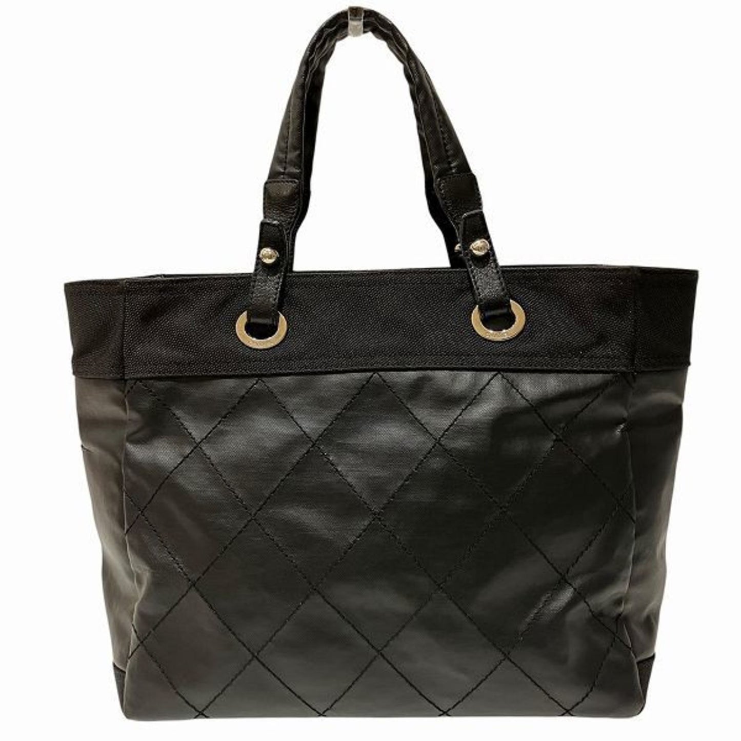 Chanel Paris Biarritz GM Handbag Tote Bag Black