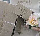 Jimmy Choo Calfskin Micro Clutch Bag Floral Leather