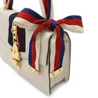 GUCCI Sylvie Sherry Line Ribbon Shoulder Bag Semi-Shoulder One-Shoulder Leather