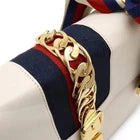 GUCCI Sylvie Sherry Line Ribbon Shoulder Bag Semi-Shoulder One-Shoulder Leather