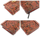 Gucci Python Ophidia GG Compact Wallet Orange Gold Hardware