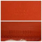 Gucci Python Ophidia GG Compact Wallet Orange Gold Hardware