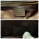 Gucci Brown GG Canvas Leather Tote Bag Large