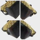 Gucci Brown GG Canvas Leather Tote Bag Large