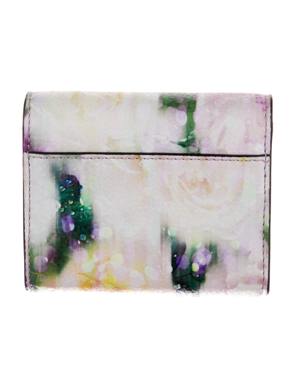Jimmy Choo Calfskin Micro Clutch Bag Floral Leather