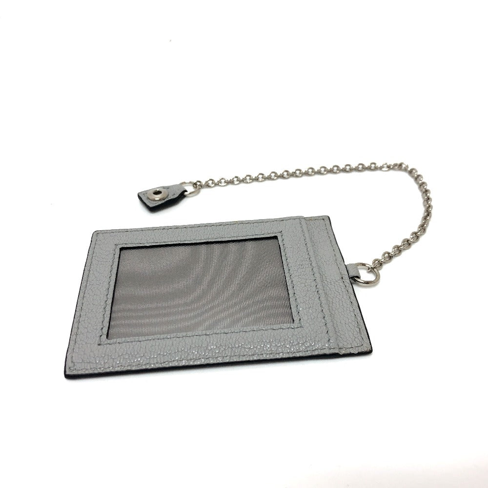 MIUMIU Long Wallet Leather Grey logo