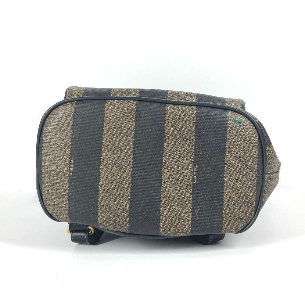 FENDI Backpack PVC / Leather Brown Pecan unisex