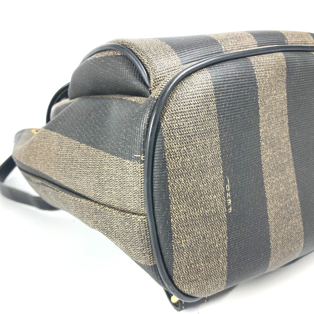 FENDI Backpack PVC / Leather Brown Pecan unisex