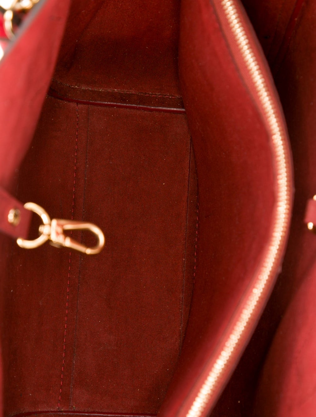 Louis Vuitton Kimono Tote PM Red Brown Leather