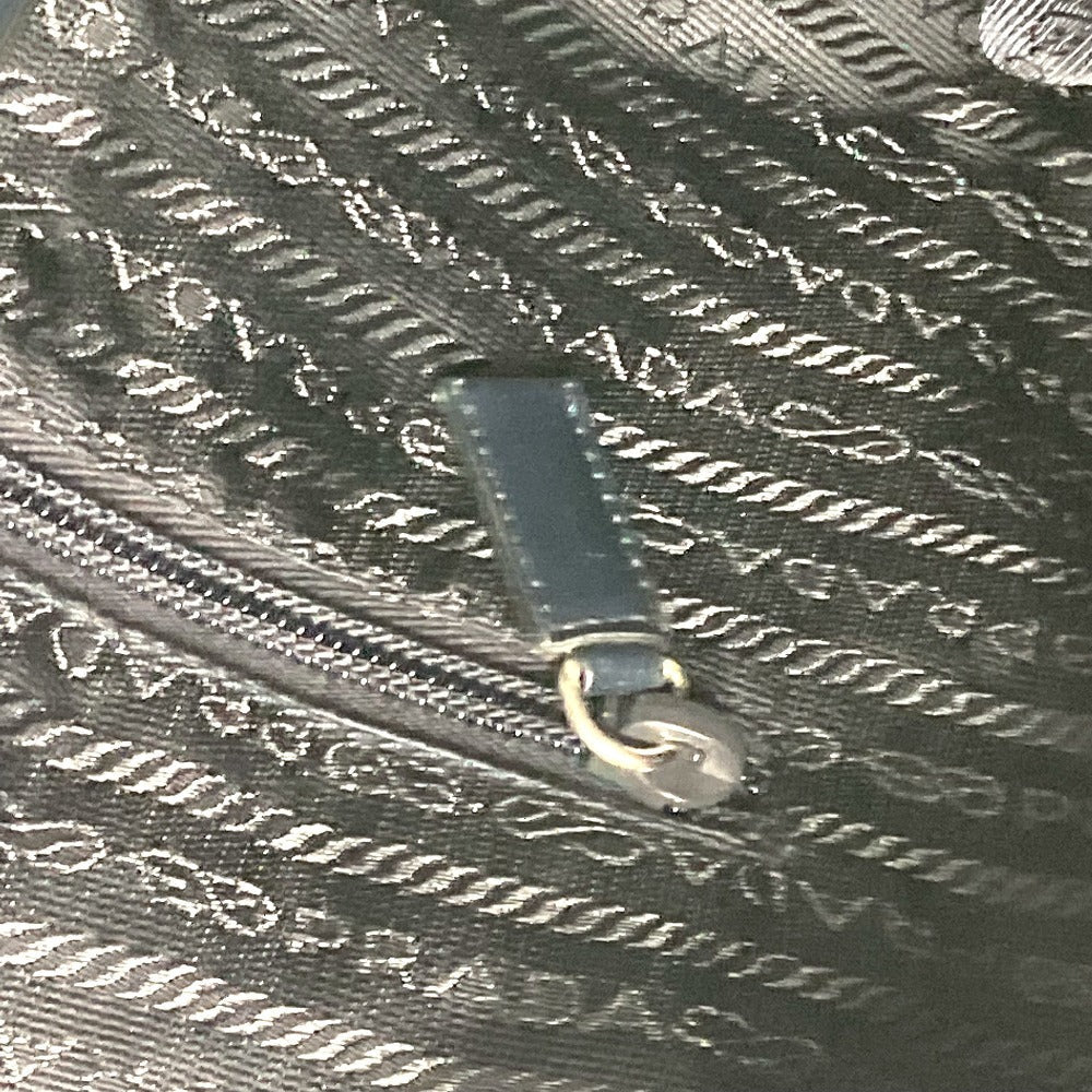 PRADA Shoulder Bag Nylon Navy Triangle logo plate