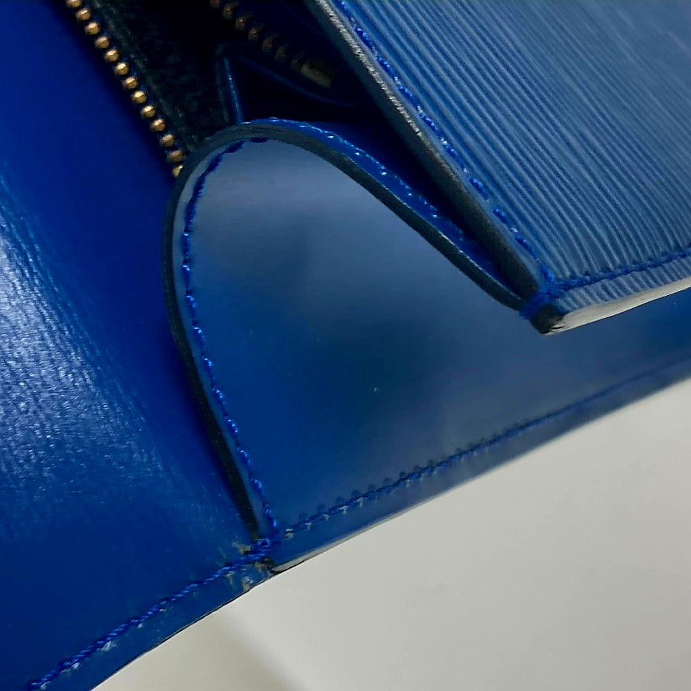 LOUIS VUITTON Handbag Epi Leather blue Epi Malesherbes