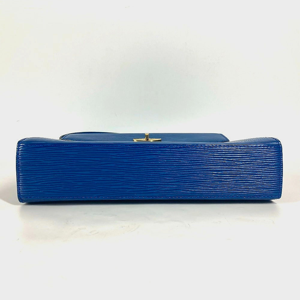 LOUIS VUITTON Handbag Epi Leather blue Epi Malesherbes