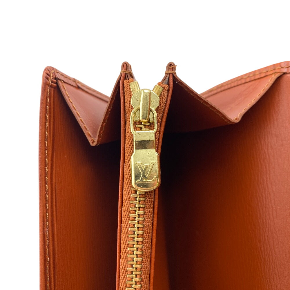 Louis Vuitton Long Wallet Portefeuille Epi Sara Kenya Brown