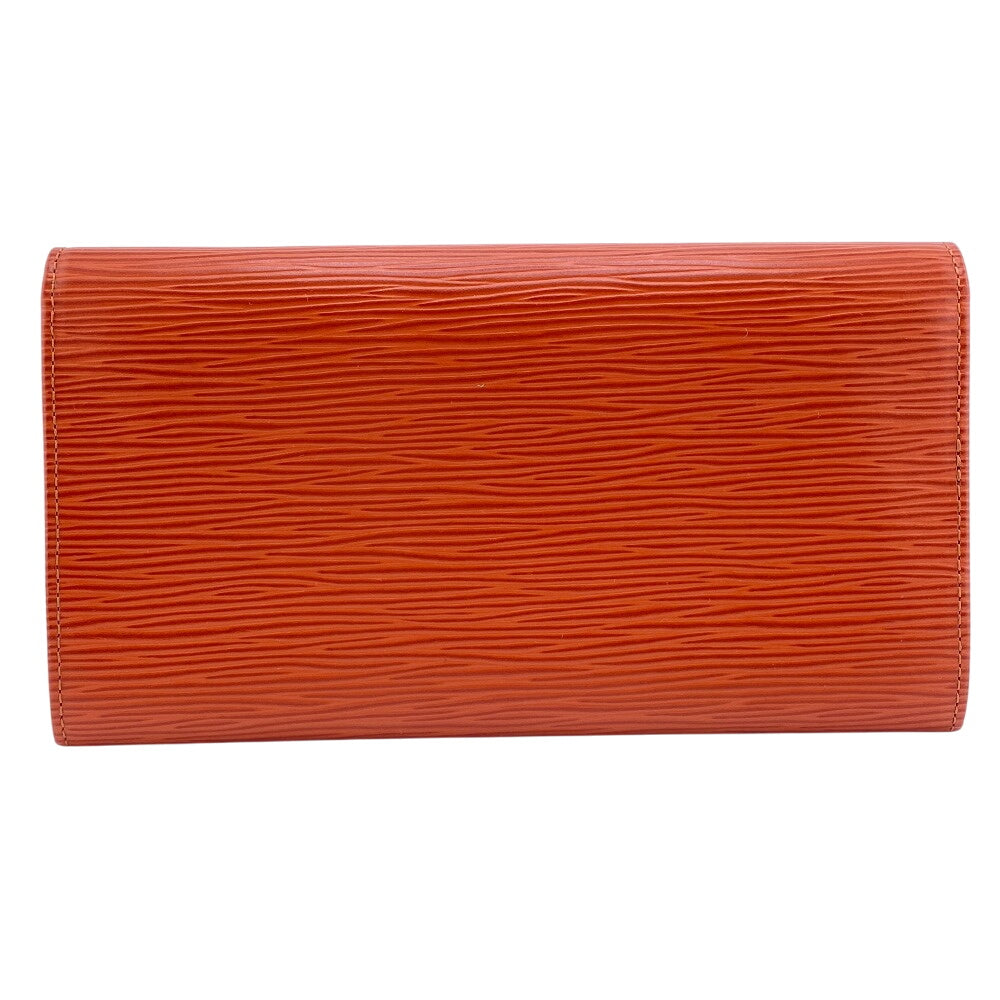 Louis Vuitton Long Wallet Portefeuille Epi Sara Kenya Brown