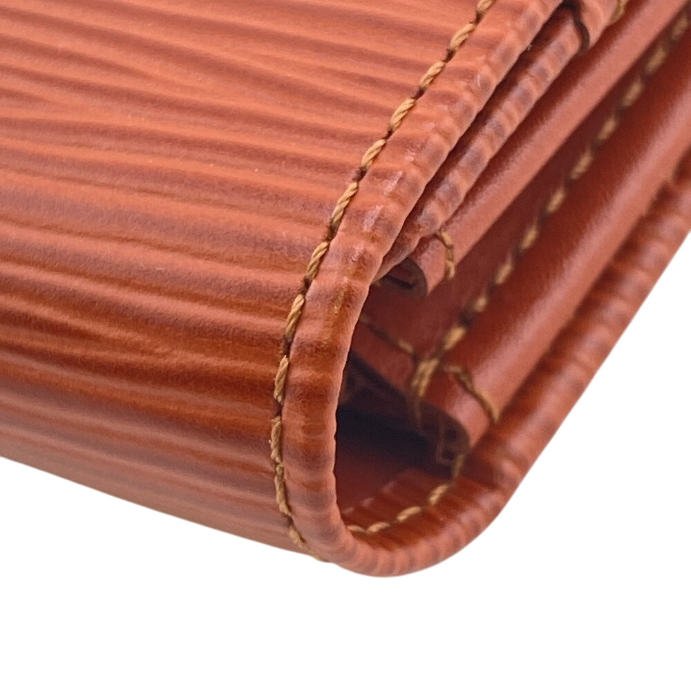 Louis Vuitton Long Wallet Portefeuille Epi Sara Kenya Brown