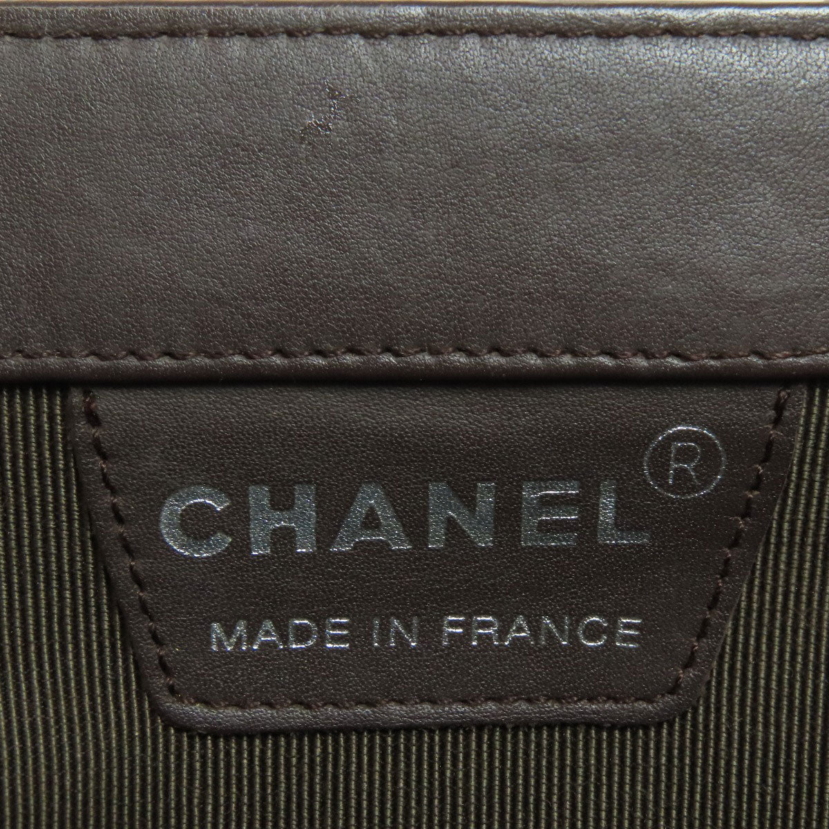 Chanel Chocolate Bar Brown Leather Handbag