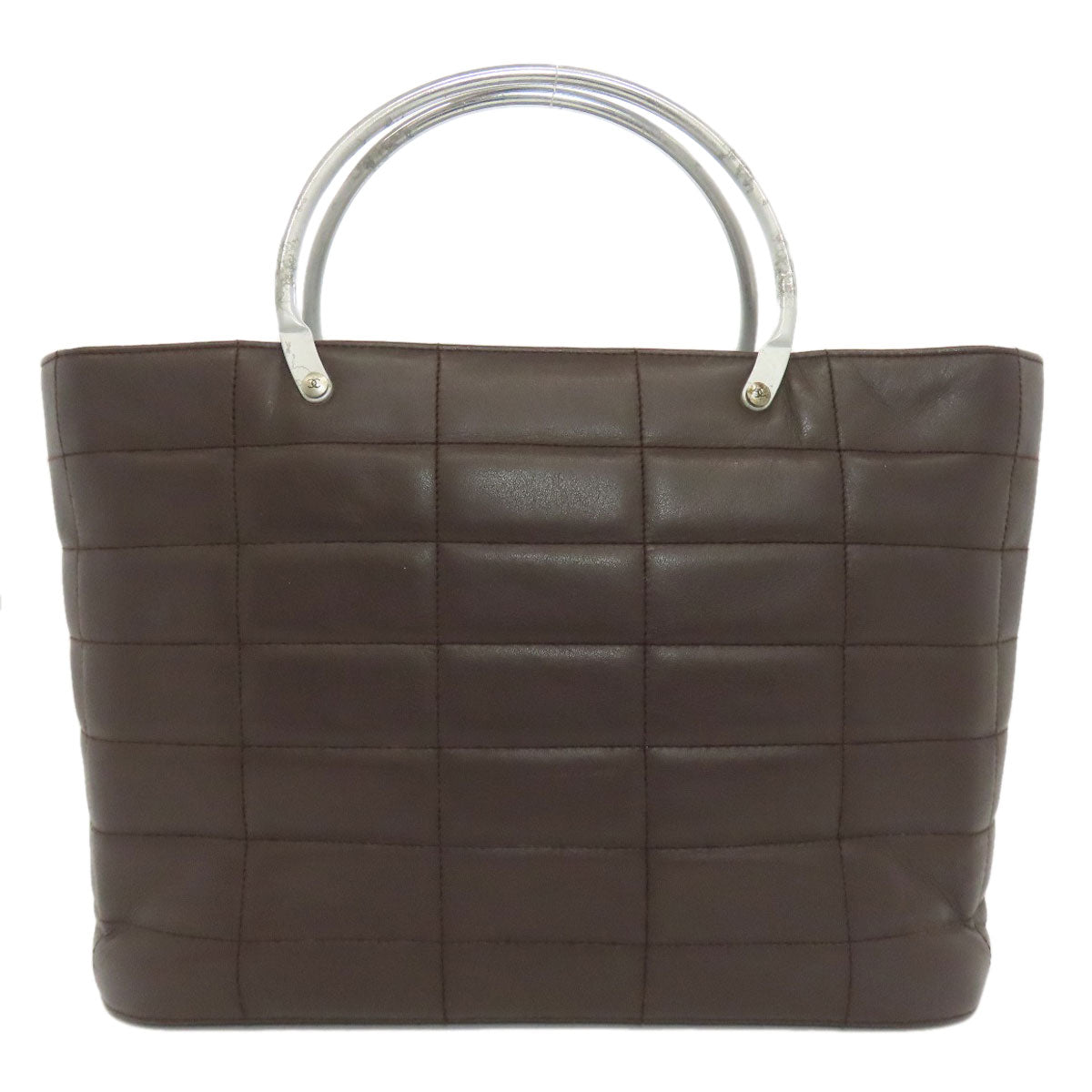 Chanel Chocolate Bar Brown Leather Handbag