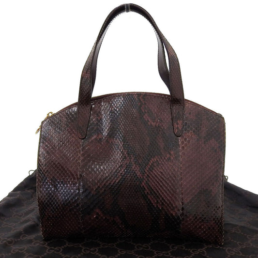 Gucci Python Handbag Bordeaux Shoulder Bag