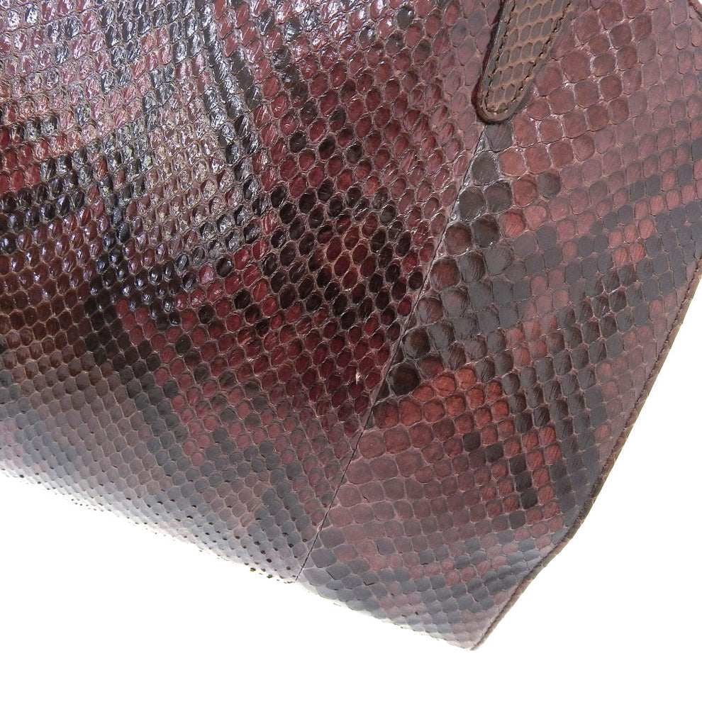 Gucci Python Handbag Bordeaux Shoulder Bag