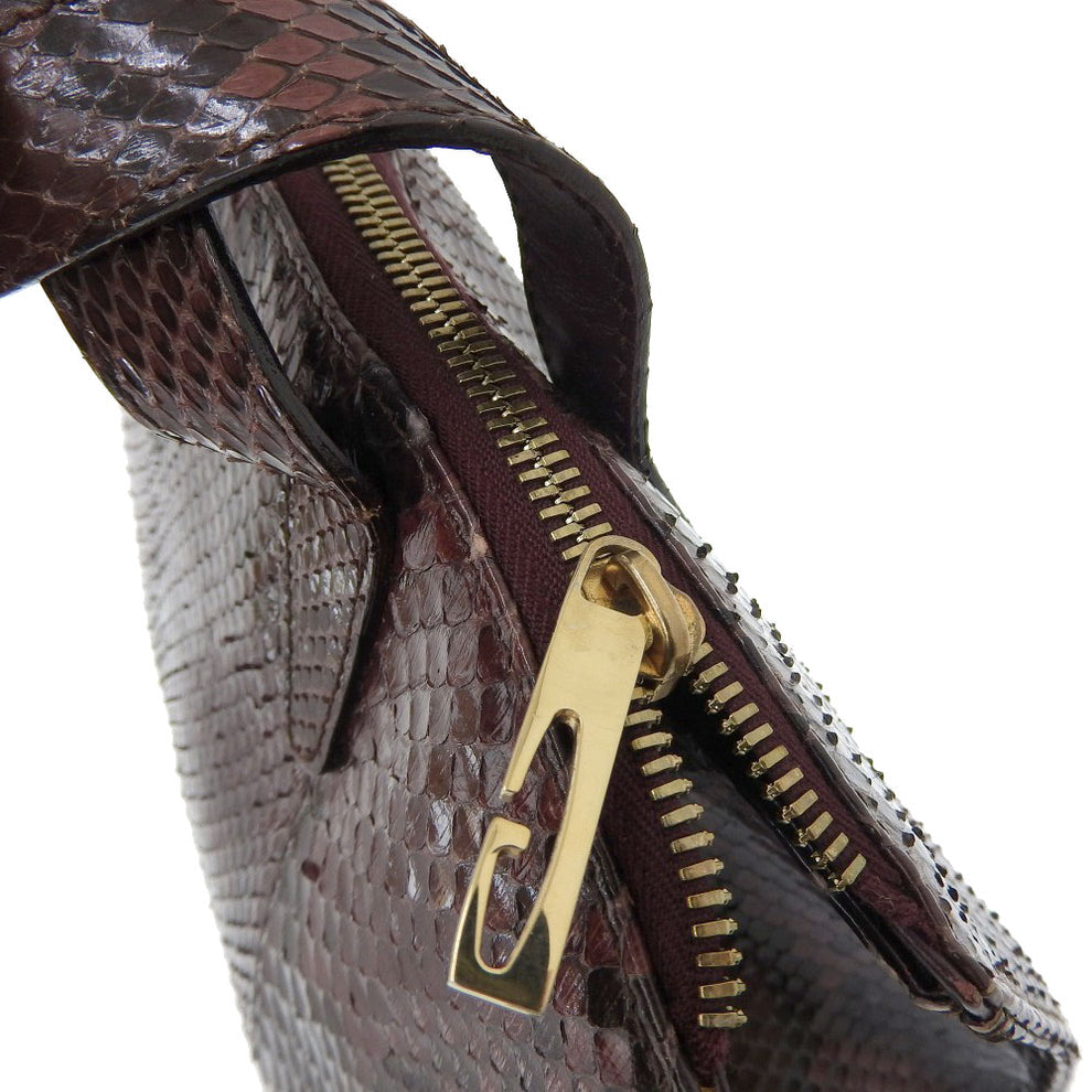 Gucci Python Handbag Bordeaux Shoulder Bag