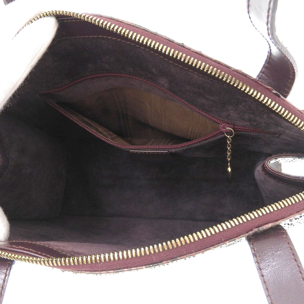 Gucci Python Handbag Bordeaux Shoulder Bag